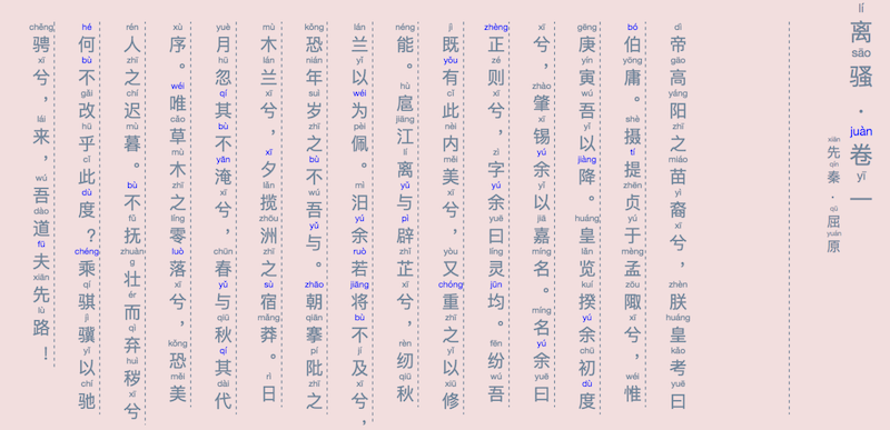 楚辞离骚拼音阅读